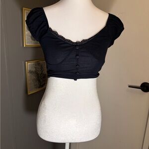 PacSun Black Crop Top